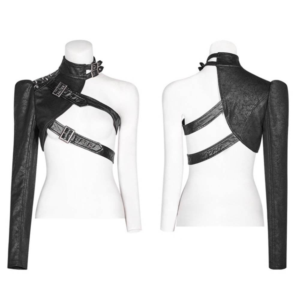 Punk Rave Harness Sleeve One Shoulder Size M